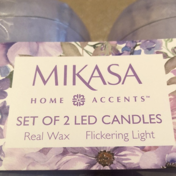 MIKASA HOME ACCENTS, Set of 2 LED Candles - Picture 2 of 8